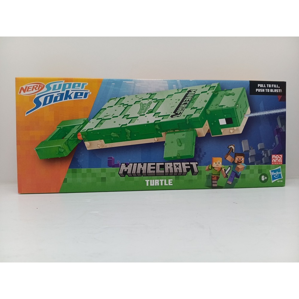 Perfect Minecraft Turtle Super Water Blaster Brand New Sealed
